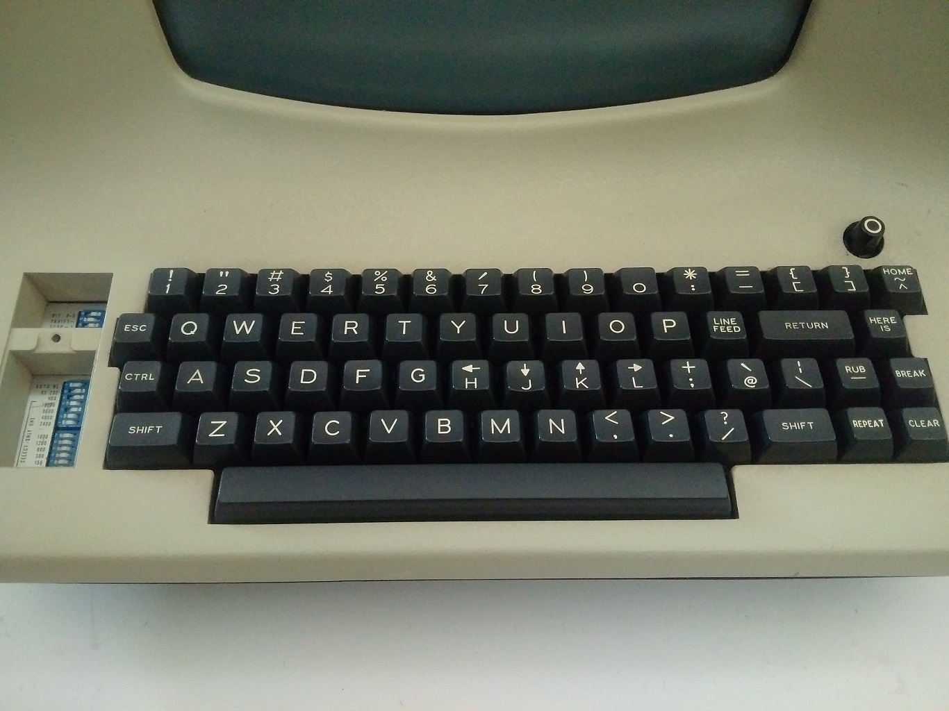 A Lear Siegler ADM-3A
keyboard.