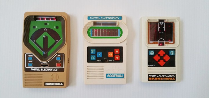 Mattel Electronics handheld games - front